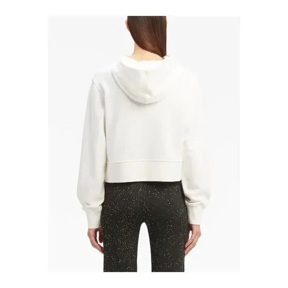 Palm Angels NWT Mirage Fitted Hoody in Off White Light Grey - Picture 6 of 16